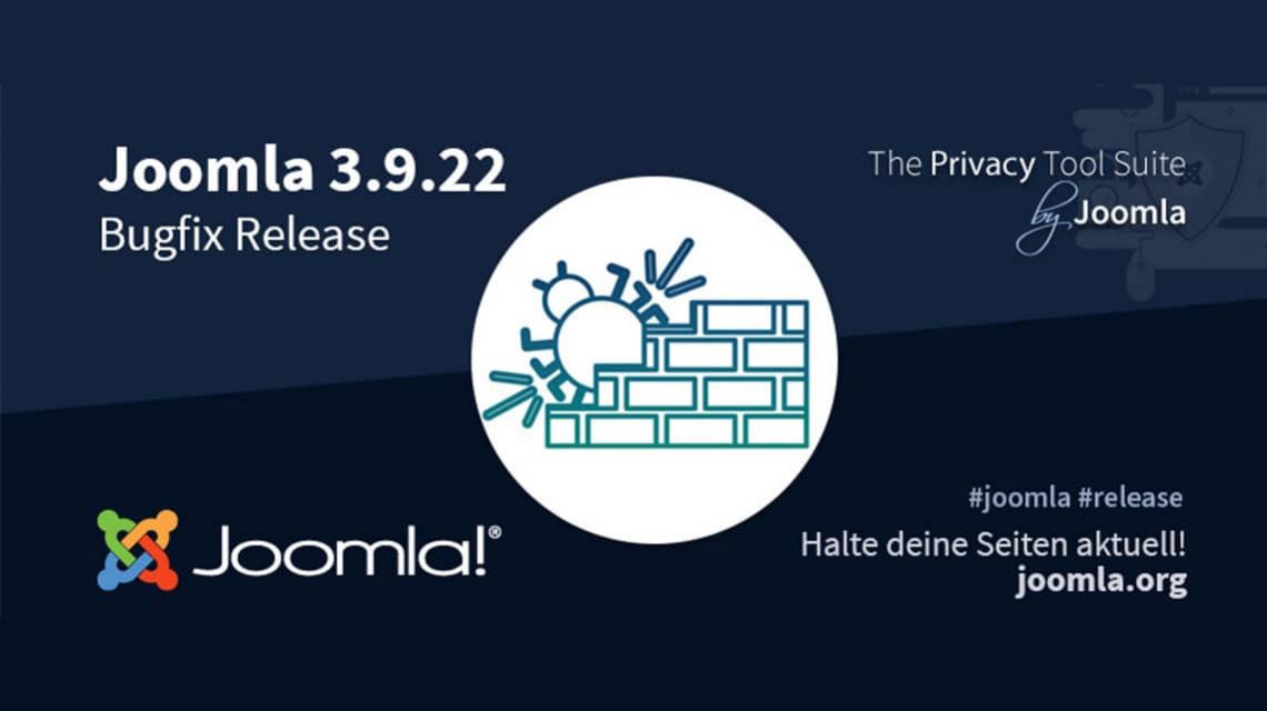 Joomla 3.9.22 Bugfix release